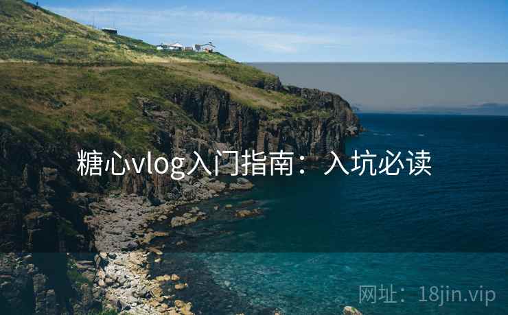 糖心vlog入门指南:入坑必读